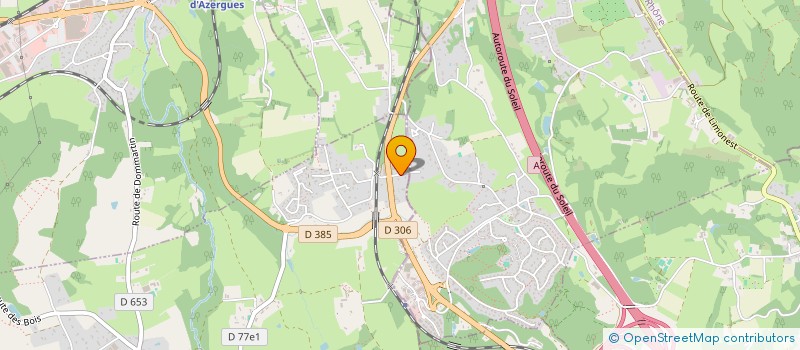 localisation de l'entreprise SNC LYON 8 - ROUTE DE VIENNE  DARDILLY