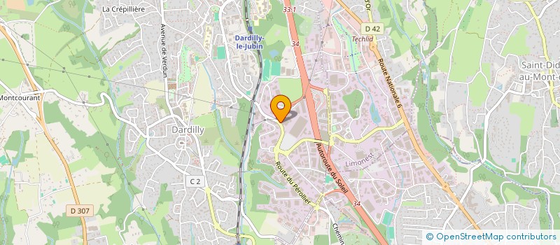 localisation de l'entreprise SNC LYON BOSSUET  DARDILLY