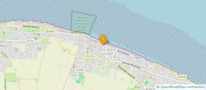 localisation de l'entreprise SNC M.C.D LA VALLEE  SAINT-AUBIN-SUR-MER