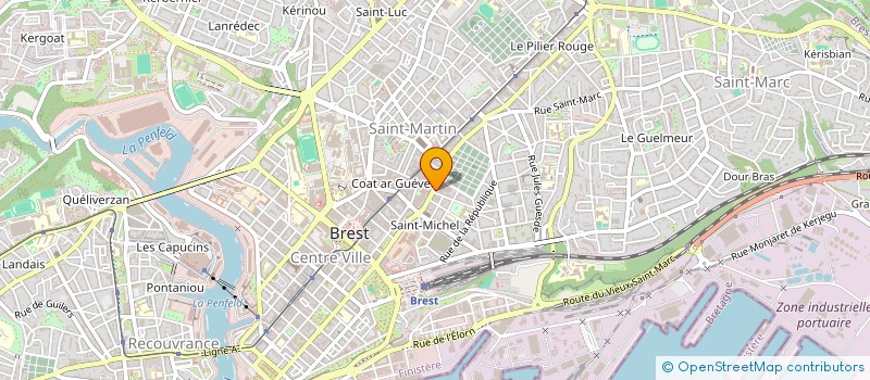 localisation de l'entreprise SNC M.TREGUER ET CIE à BREST