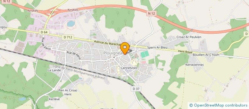 localisation de l'entreprise SNC MADEC  PLOUIGNEAU