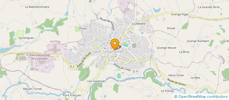 localisation de l'entreprise SNC MAGAUD  SAINT-SYMPHORIEN-SUR-COISE