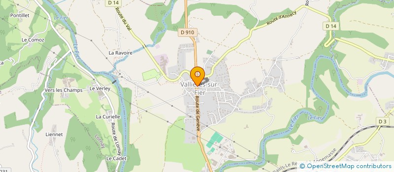 localisation de l'entreprise SNC MAISON  VALLIERES-SUR-FIER