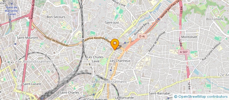 localisation de l'entreprise SNC MANGIALOMINI SERGE ET ERIC à MARSEILLE