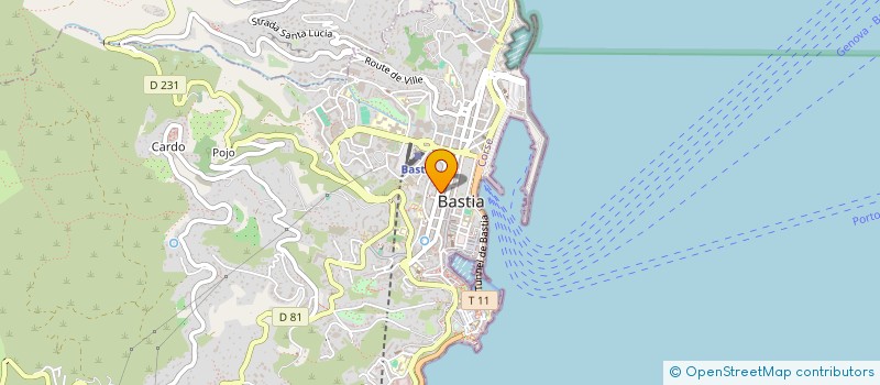 localisation de l'entreprise SNC MARINI à BASTIA