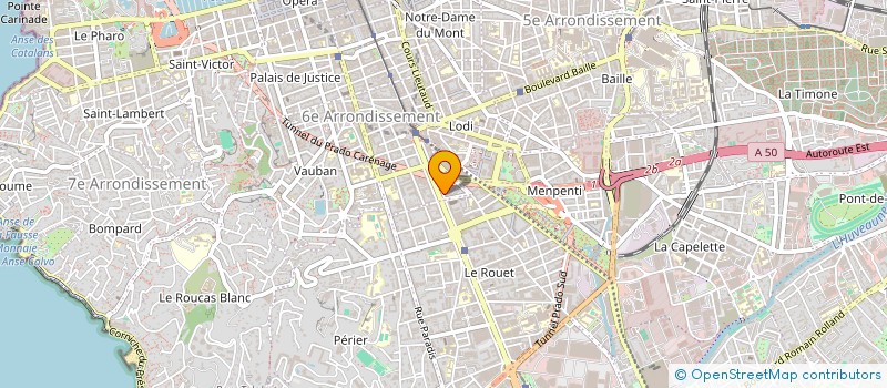 localisation de l'entreprise SNC MARSEILLE PINATEL à MARSEILLE