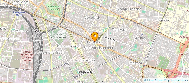 localisation de l'entreprise SNC MARSOT ET SIGAUD à LYON 8EME