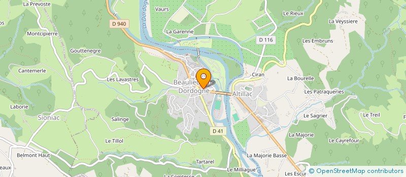 localisation de l'entreprise SNC MARTINIERE à BEAULIEU-SUR-DORDOGNE