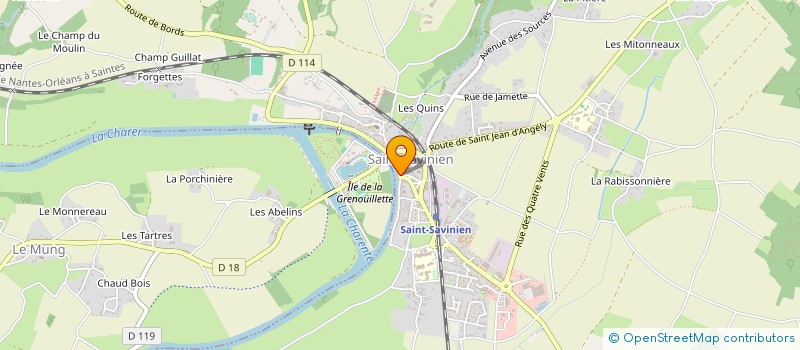 localisation de l'entreprise SNC MASSE  SAINT-SAVINIEN