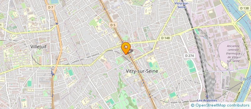 localisation de l'entreprise SNC MAXIMILIEN 14  VITRY-SUR-SEINE