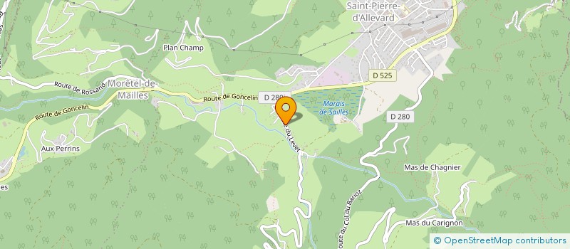 localisation de l'entreprise SNC MAYEUR  CRETS EN BELLEDONNE