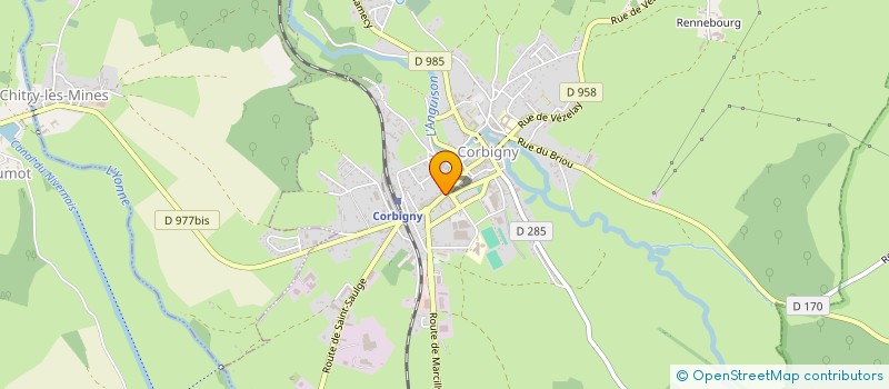 localisation de l'entreprise SNC MAZIER à CORBIGNY