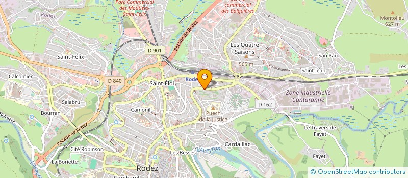 localisation de l'entreprise SNC MECA BOIS VALLON à RODEZ