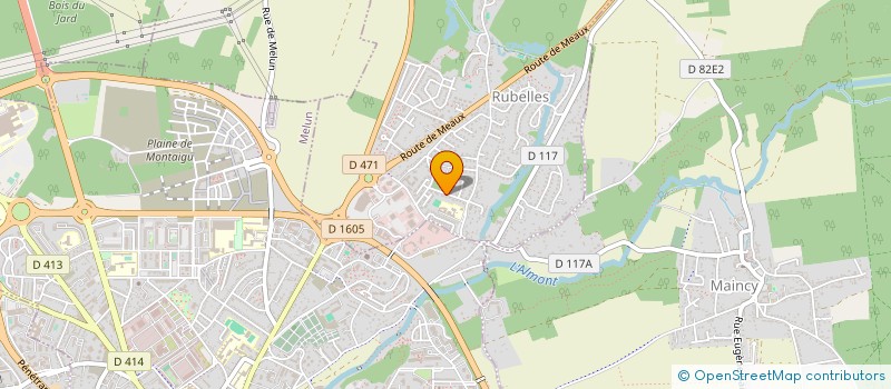 localisation de l'entreprise SNC MEDICIS 1  RUBELLES