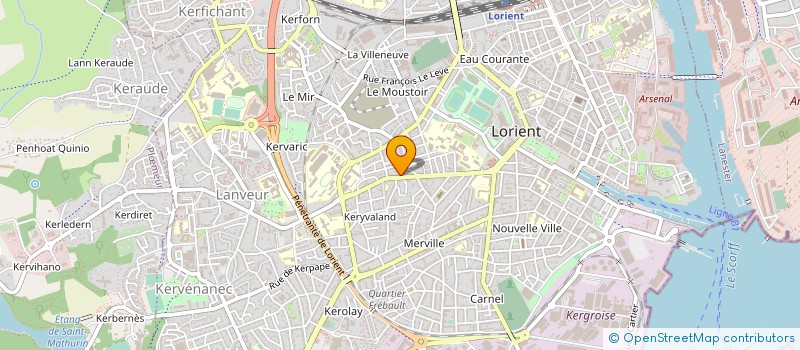 localisation de l'entreprise SNC MELTING POT à LORIENT
