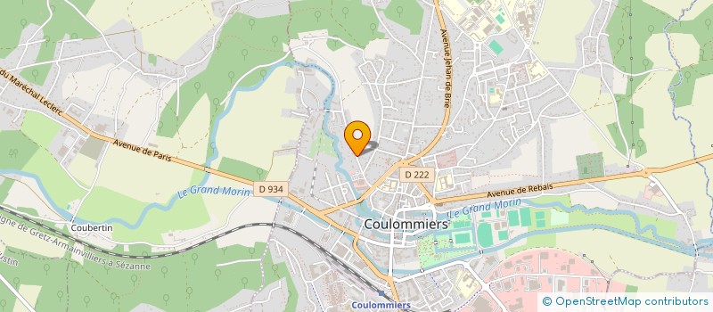 localisation de l'entreprise SNC MENNERET FRERES à COULOMMIERS