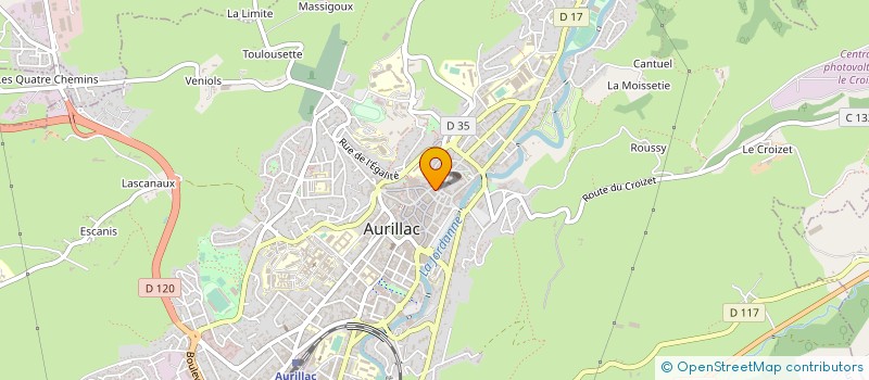 localisation de l'entreprise SNC MICHEL BOUDOU à AURILLAC