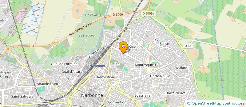 localisation de l'entreprise SNC MISTRAL GAGNANT  NARBONNE