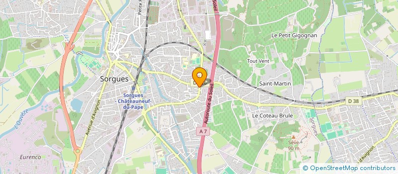 localisation de l'entreprise SNC MLM  SORGUES