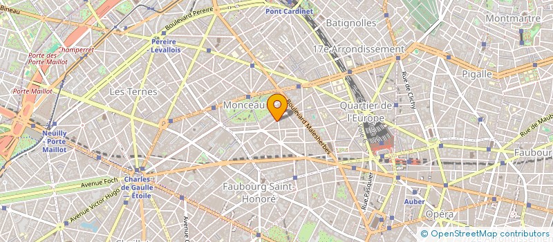 localisation de l'entreprise SNC MONCEAU à PARIS