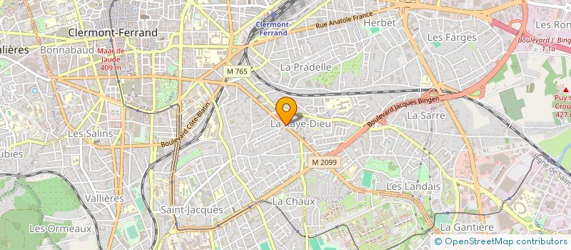 localisation de l'entreprise SNC MONDIERE GALIBERT  CLERMONT-FERRAND