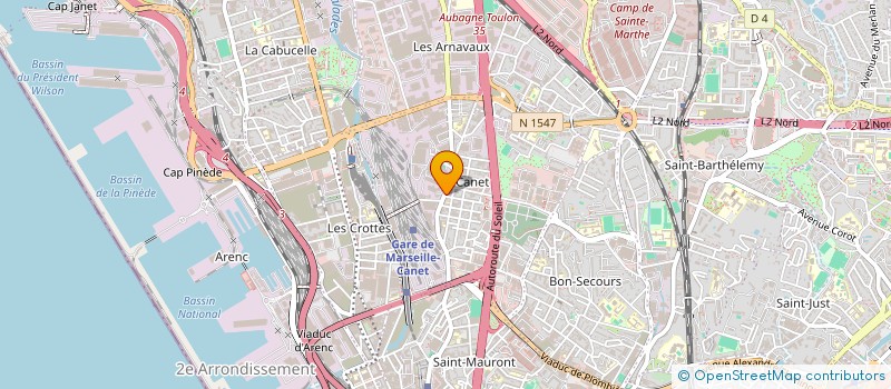 localisation de l'entreprise SNC MONDINO DE CHERCHI à MARSEILLE