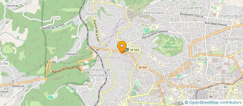 localisation de l'entreprise SNC MONTEIL  CLERMONT-FERRAND