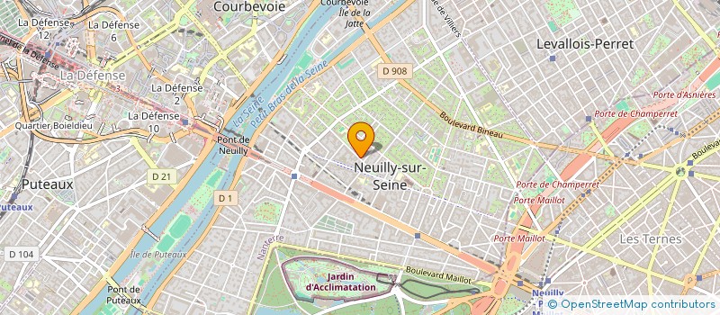 localisation de l'entreprise SNC MONTRIOND à NEUILLY-SUR-SEINE
