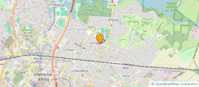 localisation de l'entreprise SNC MORIN GOULOIS ET CIE  VILLENEUVE-D'ASCQ