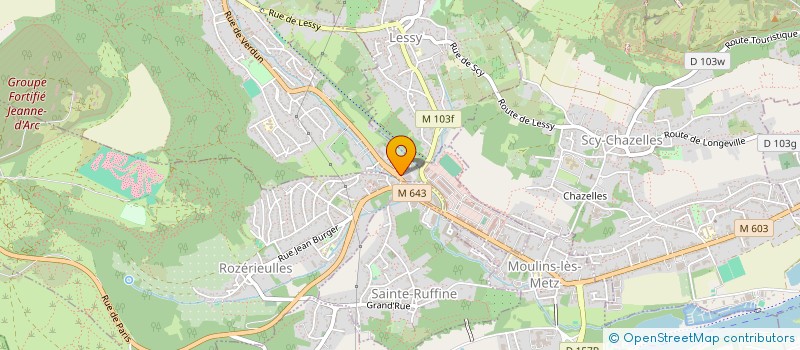 localisation de l'entreprise SNC MOULIN NEUF HABITAT  CHATEL-SAINT-GERMAIN