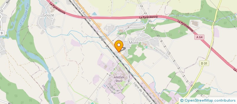 localisation de l'entreprise SNC MOUSQUE RESTAURANT LABORDE à MONT
