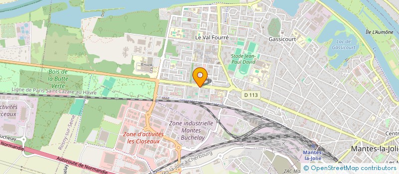 localisation de l'entreprise SNC MOUSSET  MANTES-LA-JOLIE