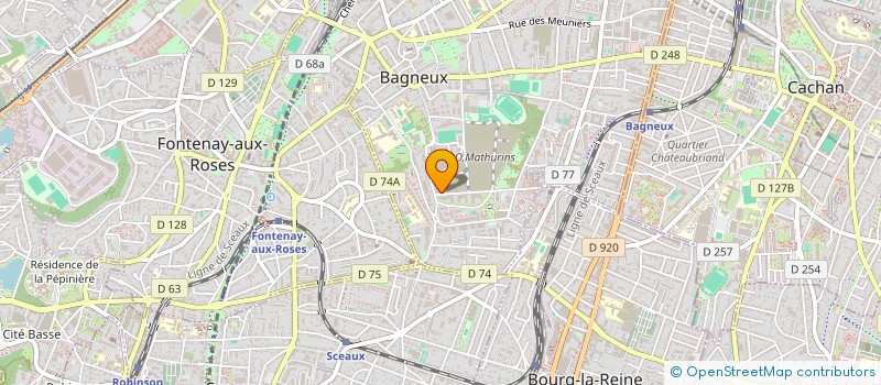 localisation de l'entreprise SNC N&N  BAGNEUX