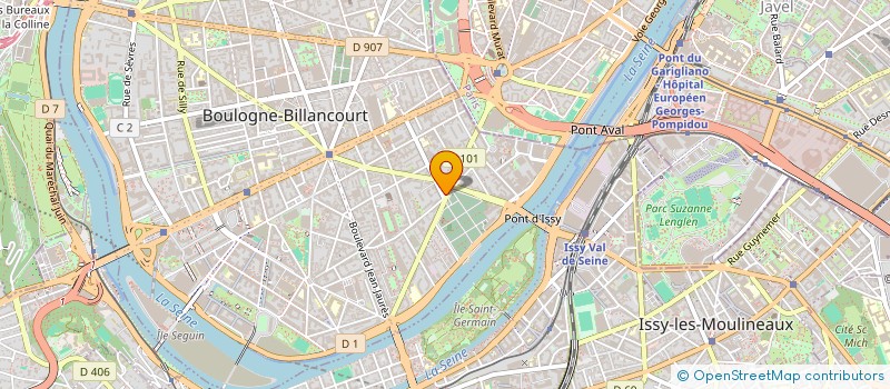 localisation de l'entreprise SNC NATISSE  BOULOGNE-BILLANCOURT