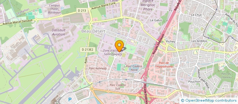 localisation de l'entreprise SNC NEWCO CAMPUS ROUEN  MERIGNAC