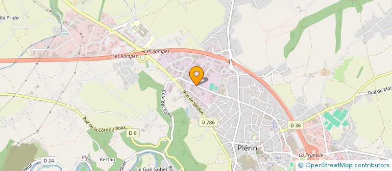 localisation de l'entreprise SNC NICOL à PLERIN