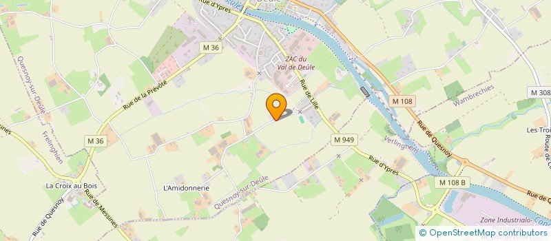 localisation de l'entreprise SNC NORD VOLETS MENUISERIES à QUESNOY-SUR-DEULE