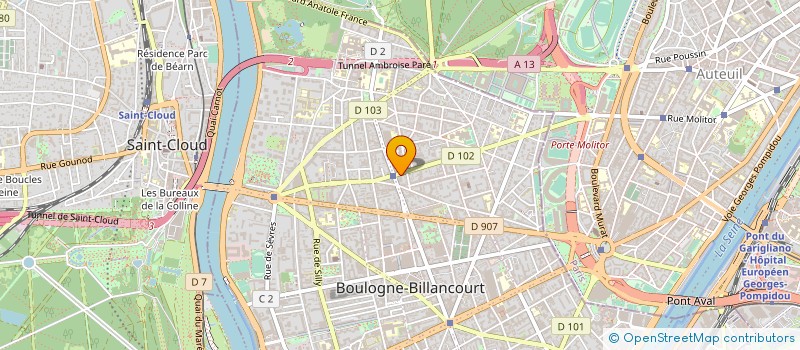 localisation de l'entreprise SNC NORDET AMENAGEMENT à BOULOGNE-BILLANCOURT