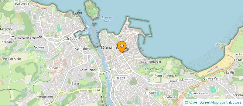 localisation de l'entreprise SNC NSDM  DOUARNENEZ