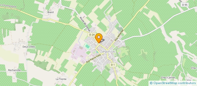 localisation de l'entreprise SNC OCCA SERVICES à SEGONZAC