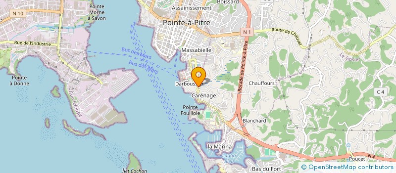 localisation de l'entreprise SNC OSIRION  POINTE A PITRE