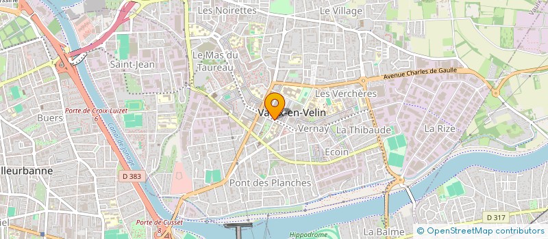 localisation de l'entreprise SNC OTH à VAULX-EN-VELIN