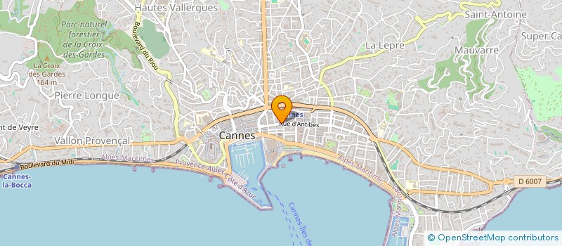 localisation de l'entreprise SNC OUVRAGES ET FINANCES à CANNES