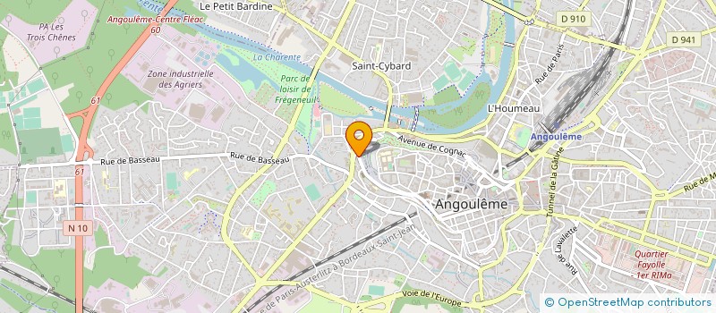 localisation de l'entreprise SNC OVADE à ANGOULEME