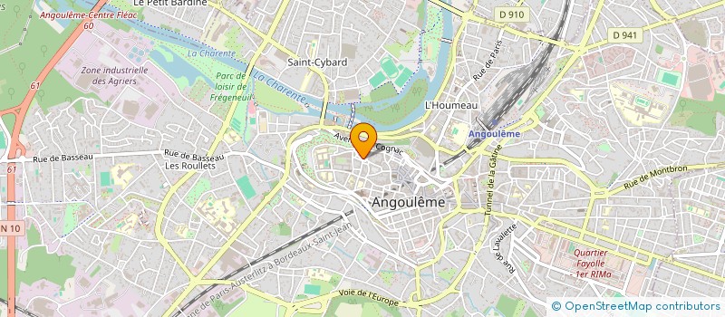 localisation de l'entreprise SNC OXYMORE à ANGOULEME