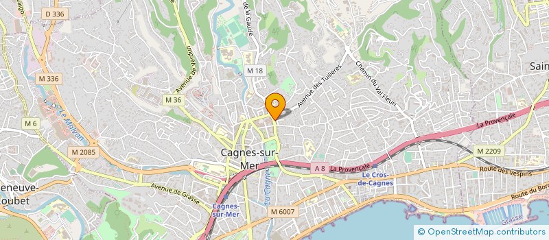 localisation de l'entreprise SNC PAFRELLO à CAGNES-SUR-MER