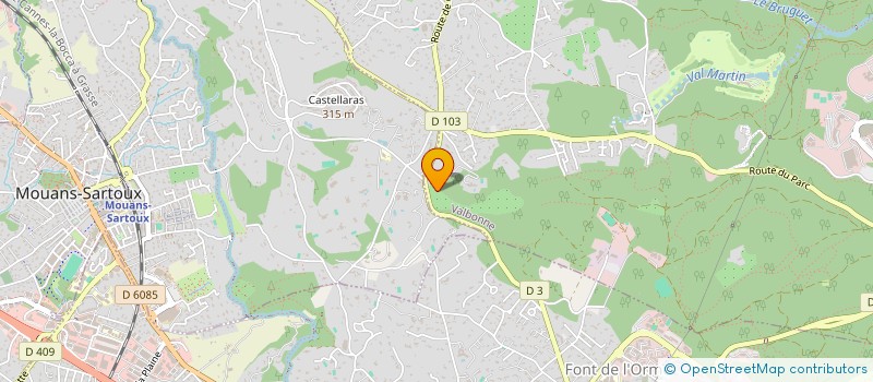 localisation de l'entreprise SNC PAGEO  MOUANS-SARTOUX