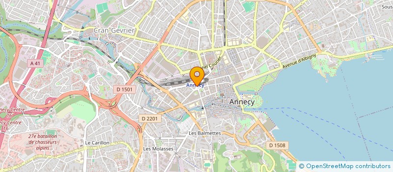 localisation de l'entreprise SNC PARMENTIER MANSARD  ANNECY