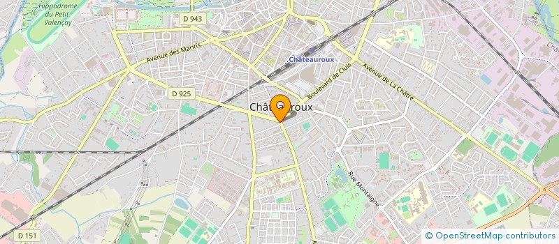 localisation de l'entreprise SNC PAULARD-THOREUX à CHATEAUROUX