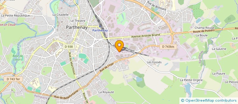 localisation de l'entreprise SNC PELLETIER ET CIE  PARTHENAY